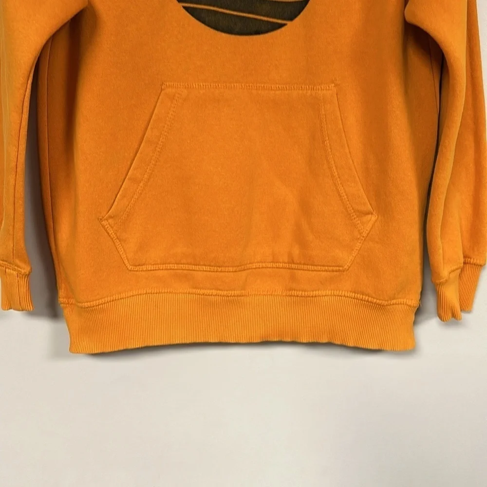 TIMBERLAND CORE TREE LOGO DEEP ORANGE PULLOVER HOODIE, YOUTH L